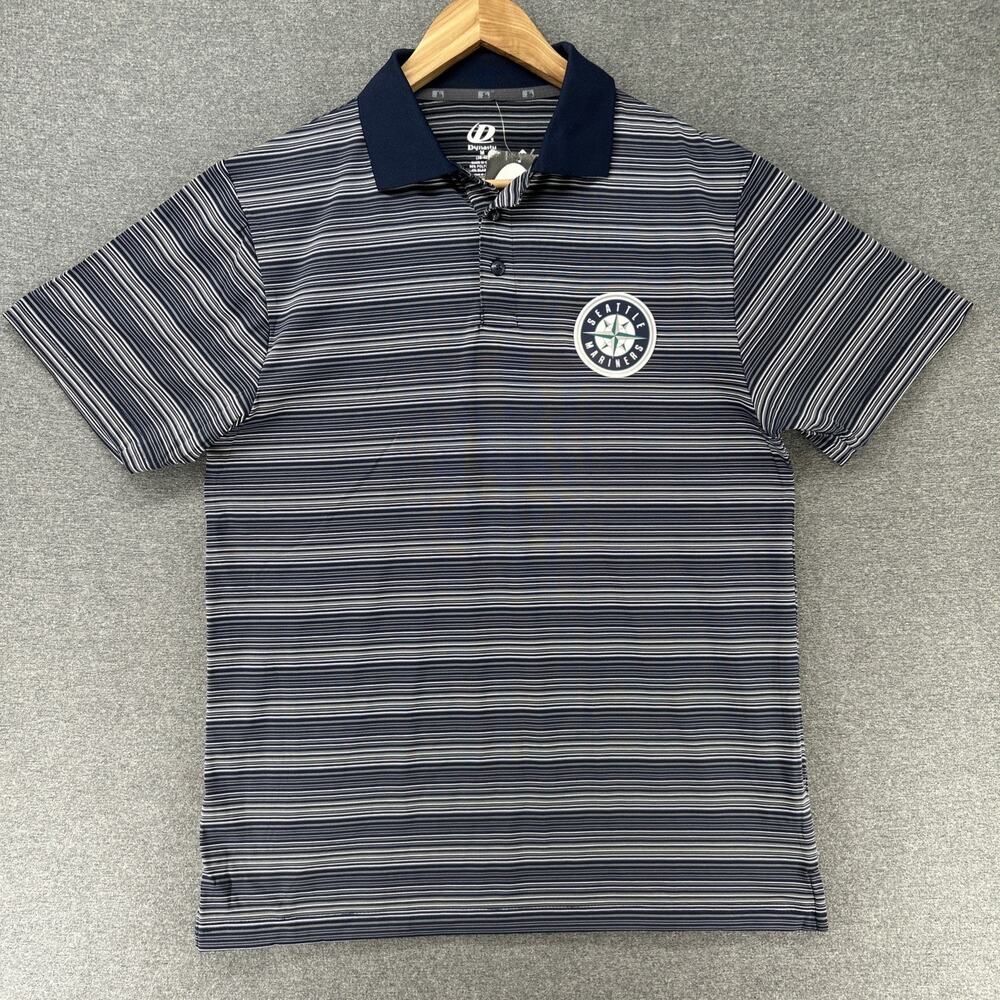 NWT Vintage Dynasty Seattle Mariners Polo shirt Men Medium Classicore Athleisure